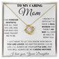 Mom Necklace - Forever Grateful 18K Yellow Gold Finish / Two-Toned Box Jewelry Giftinum