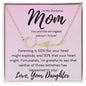 Mom Script Name Necklace - Head might explode Gold Finish Over Stainless Steel / Standard Box Jewelry Giftinum