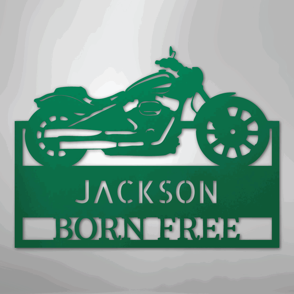 Moto Shop Monogram - Steel Sign - Giftinum