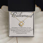 My Bridesmaid - Your presence in my life 18K Yellow Gold Finish / Standard Box Jewelry Giftinum