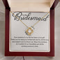 My Bridesmaid - Your presence in my life 18K Yellow Gold Finish / Luxury Box Jewelry Giftinum