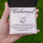 My Bridesmaid - Your presence in my life 14K White Gold Finish / Standard Box Jewelry Giftinum