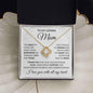 My Loving Mom Necklace - You held my hand for many years 18K Yellow Gold Finish / Two-Toned Box Jewelry Giftinum