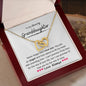 Never forget that I love you - Granddaughter 18K Yellow Gold Finish / Luxury Box w?LED Jewelry Giftinum