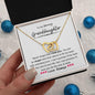 Never forget that I love you - Granddaughter 18K Yellow Gold Finish / Two-Toned Box Jewelry Giftinum