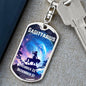 Sagittarius Keychain Dog Tag with Swivel Keychain (Steel) / No Jewelry Giftinum