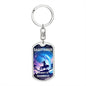 Sagittarius Keychain Dog Tag with Swivel Keychain (Steel) / No Jewelry Giftinum