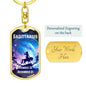 Sagittarius Keychain Dog Tag with Swivel Keychain (Gold) / Yes Jewelry Giftinum