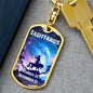 Sagittarius Keychain Dog Tag with Swivel Keychain (Steel) / No Jewelry Giftinum