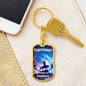 Sagittarius Keychain Dog Tag with Swivel Keychain (Steel) / No Jewelry Giftinum