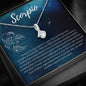 Scorpio Zodiac Birthday Necklace 14K White Gold Finish / Standard Box Jewelry Giftinum