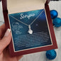 Scorpio Zodiac Birthday Necklace 14K White Gold Finish / Standard Box Jewelry Giftinum