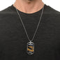 Scorpio Zodiac Dog Tag Necklace Military Chain (Silver) / No Jewelry Giftinum