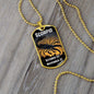 Scorpio Zodiac Dog Tag Necklace Military Chain (Silver) / No Jewelry Giftinum