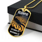Scorpio Zodiac Dog Tag Necklace Military Chain (Silver) / No Jewelry Giftinum