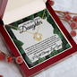 Someday when the pages of my life end - Daughter Necklace 18K Yellow Gold Finish / Luxury Box w/LED Jewelry Giftinum