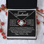 Soulmate Valentines Necklace - I may not be your first kiss 14K White Gold Finish / Two-Toned Box Jewelry Giftinum