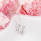 Soulmate Valentines Necklace - I may not be your first kiss 14K White Gold Finish / Two-Toned Box Jewelry Giftinum
