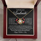 Soulmate Valentines Necklace - I may not be your first kiss 18K Yellow Gold Finish / Luxury Box w/LED Jewelry Giftinum