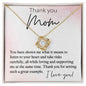 Thank You Mom Necklace 18K Yellow Gold Finish / Two-Toned Box Jewelry Giftinum