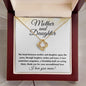 The Bond - Mother and Daughter Necklace 18K Yellow Gold Finish / Luxury Box w/LED Jewelry Giftinum