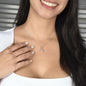 To Granddaughter - Alluring Beauty Necklace 14K White Gold Finish / Two-Toned Box Jewelry Giftinum