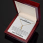 To Granddaughter - Alluring Beauty Necklace 14K White Gold Finish / Two-Toned Box Jewelry Giftinum
