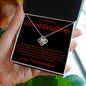 To Granddaughter from Grandma Love Knot Necklace - Grandchildren fills a space in our hearts 14K White Gold Finish / Two-Toned Jewelry Giftinum