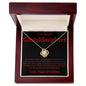 To Granddaughter from Grandma Love Knot Necklace - Grandchildren fills a space in our hearts 18K Yellow Gold Finish / Luxury Box w/LED Jewelry Giftinum