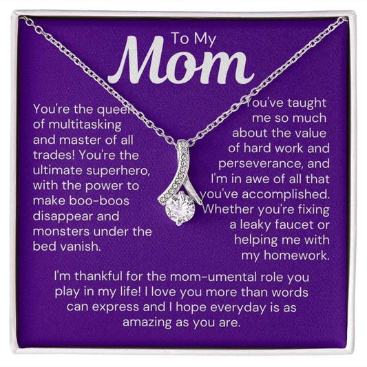 To Mom 14K White Gold Finish / Standard Box Jewelry Giftinum