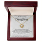 To My Amazing Daughter Love Knot Necklace - You are my beautiful daughter 18K Yellow Gold Finish / Luxury Box w/LED Jewelry Giftinum
