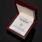 To My Amazing Daughter Love Knot Necklace - You are my beautiful daughter 14K White Gold Finish / Two-Toned Box Jewelry Giftinum