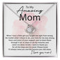 To My Amazing Mom - Thank You For All Love knot 14K White Gold Finish / Standard Box Jewelry Giftinum