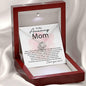 To My Amazing Mom - Thank You For All Love knot 14K White Gold Finish / Standard Box Jewelry Giftinum