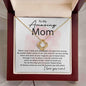 To My Amazing Mom - Thank You For All Love knot 14K White Gold Finish / Standard Box Jewelry Giftinum