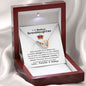 To My Badass Granddaughter - Always Remember - Necklace Polished Stainless Steel & Rose Gold Finish / Luxury Box w/LED Jewelry Giftinum