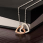 To My Badass Granddaughter - Always Remember - Necklace Polished Stainless Steel & Rose Gold Finish / Two-Toned Box Jewelry Giftinum