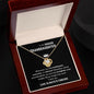 To My Badass Granddaughter Love Knot Necklace - Whenever you feel 14K White Gold Finish / Standard Box Jewelry Giftinum