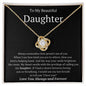 To My Beautiful Daughter - Always remember how proud 14K White Gold Finish / Standard Box Jewelry Giftinum