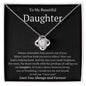 To My Beautiful Daughter - Always remember how proud 14K White Gold Finish / Standard Box Jewelry Giftinum