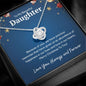 To My Beautiful Daughter - Because of you 14K White Gold Finish / Two-Toned Box Jewelry Giftinum