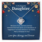 To My Beautiful Daughter - Because of you 14K White Gold Finish / Two-Toned Box Jewelry Giftinum