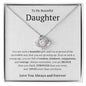 To My Beautiful Daughter - You are such a beautiful girl 14K White Gold Finish / Two-Toned Box Jewelry Giftinum