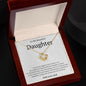 To My Beautiful Daughter From Dad Love Knot Necklace - You are my biggest achievement 14K White Gold Finish / Two-Toned Box Jewelry Giftinum