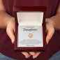 To My Beautiful Daughter From Dad Love Knot Necklace - You are my biggest achievement 14K White Gold Finish / Two-Toned Box Jewelry Giftinum