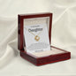 To My Beautiful Daughter From Mom Love Knot Necklace - You are my biggest achievement 14K White Gold Finish / Two-Toned Box Jewelry Giftinum