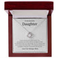To My Beautiful Daughter Gift From Mom - You are my greatest achievement 14K White Gold Finish / Luxury Box w/LED Jewelry Giftinum