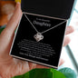 To My Beautiful Daughter Love Knot Necklace - Always Remember how proud I am 14K White Gold Finish / Two-Toned Box Jewelry Giftinum