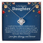 To My Beautiful Daughter Love Knot Necklace - I could not have 14K White Gold Finish / Standard Box Jewelry Giftinum