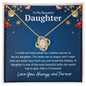 To My Beautiful Daughter Love Knot Necklace - I could not have 18K Yellow Gold Finish / Standard Box Jewelry Giftinum